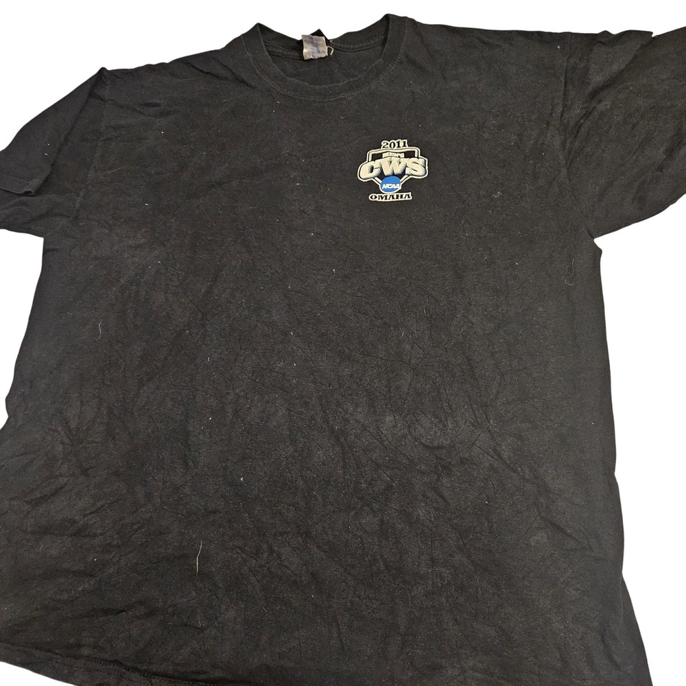 2011 NCAA College World Sguyeries Shirt Mens XL Baseball CWS Omaha‎ Blue 84 Tee